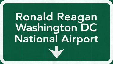Washington Dc Ronald Reagan ABD Havaalanı Otoban yol 2d hasta kayıt