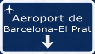 Barcelona Havaalanı Havaalanı Otoban işareti