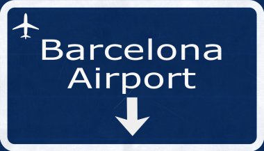 Barcelona Havaalanı Havaalanı Otoban işareti