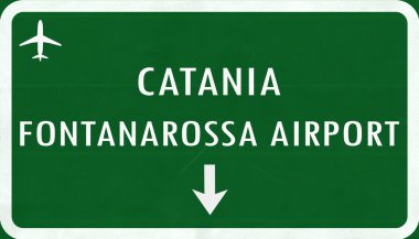 Catania İtalya Havaalanı Otoban işareti