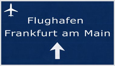 Frankfurt Almanya Havaalanı Otoban işareti
