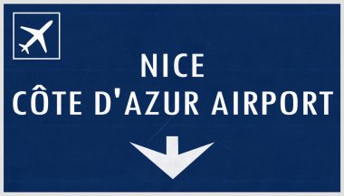 Güzel Fransa Havaalanı Otoban işareti