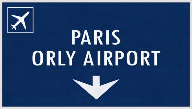 Paris Orly Fransa Havaalanı Otoban işareti
