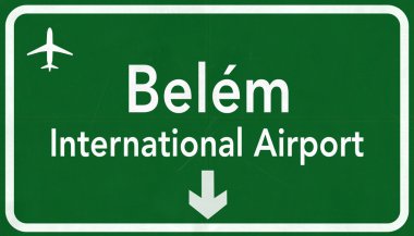 Belem Brezilya Uluslararası Havaalanı Otoban işareti