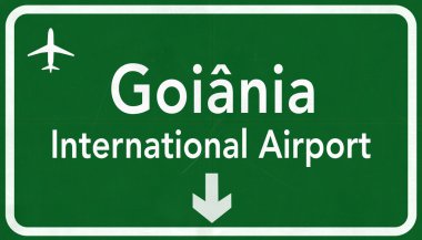 Goiania Brezilya Uluslararası Havaalanı Otoban işareti