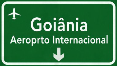 Goiania Brezilya Uluslararası Havaalanı Otoban işareti