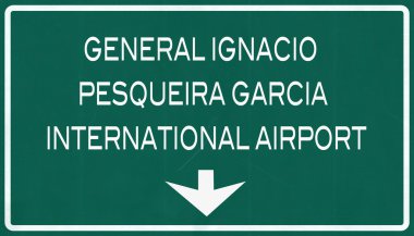 Hermosillo Meksika Uluslararası Havaalanı Otoban işareti