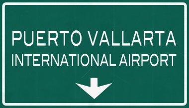 Puerto Vallarta Meksika Uluslararası Havaalanı Otoban işareti