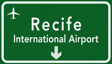 Recife Brezilya Uluslararası Havaalanı Otoban işareti
