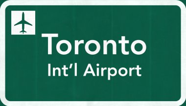 Toronto Kanada Uluslararası Havaalanı Otoban işareti