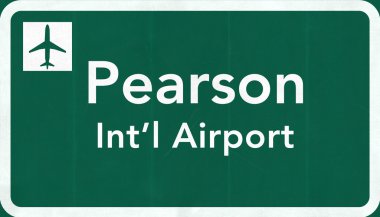 Toronto Kanada Uluslararası Havaalanı Otoban işareti