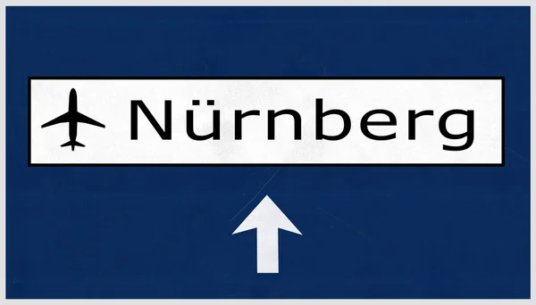 Знак "Дорога Нюрнберга" — стоковое фото
