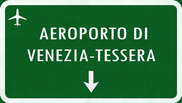 Venise Italie Airport Autoroute Panneau — Photo