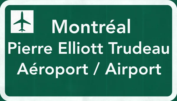 Знак международного аэропорта Монтраль Канада — стоковое фото
