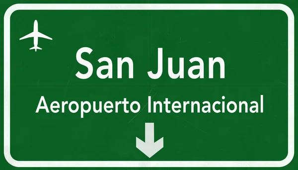 プエルト ・ リコ San Juan 国際空港高速道路標識 — ストック写真
