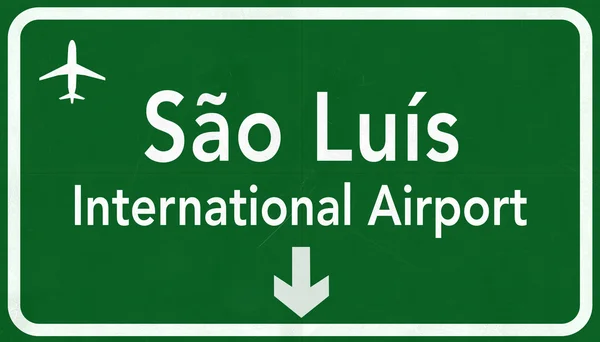 Sao Luis Brazílie mezinárodní letiště dálniční známkou — Stock fotografie