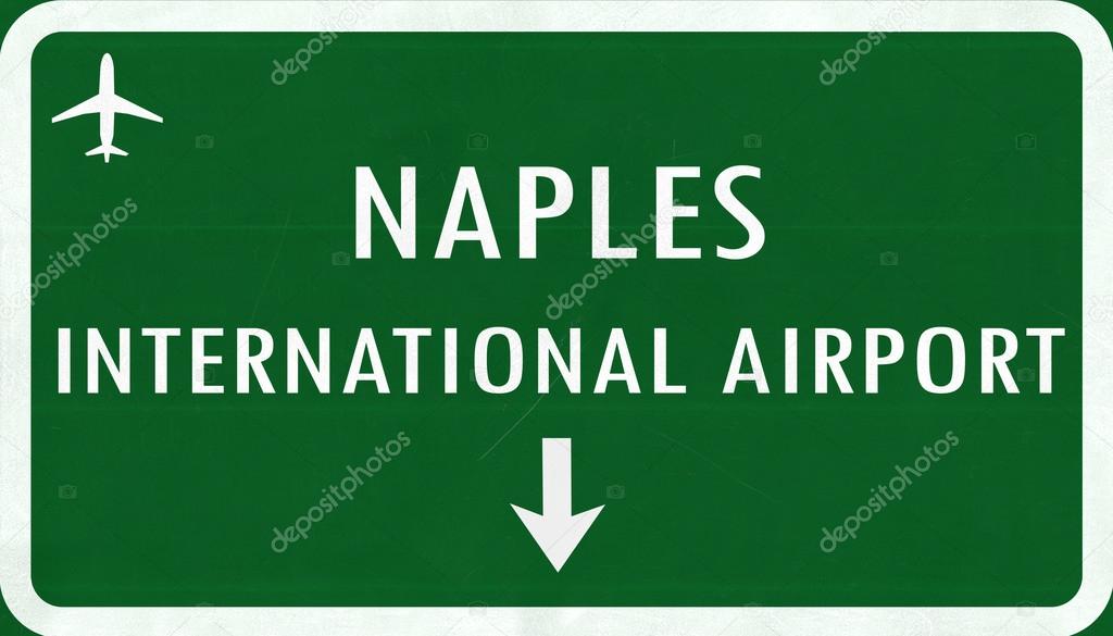Napoli Italy Airport Highway Sign