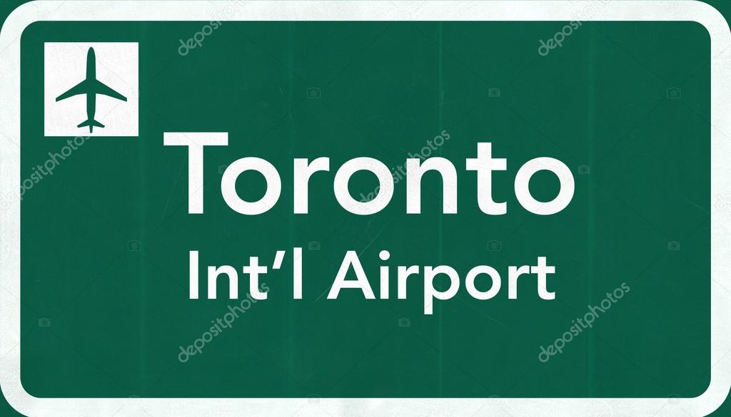 Toronto Canada International Airport Highway Sign
