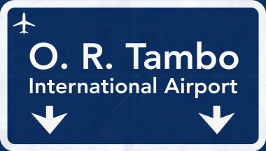 Johannesburg Güney Afrika Havaalanı Otoban işareti