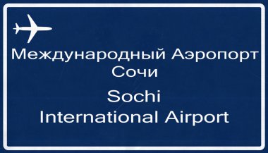 Sochi Rusya Havaalanı Otoban işareti