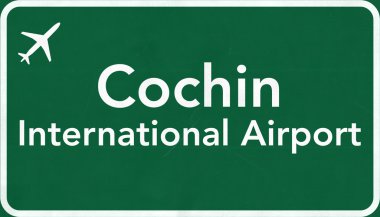 Kochi Hindistan Havaalanı Otoban işareti