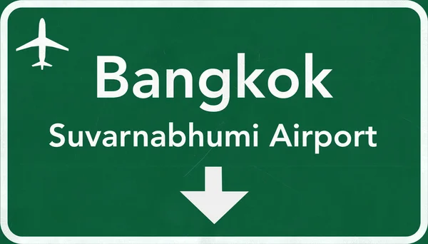 Bangkok Thaïlande Airport Highway Sign — Photo