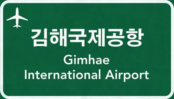 Firma de autopista del aeropuerto de Busan Corea del Sur —  Fotos de Stock