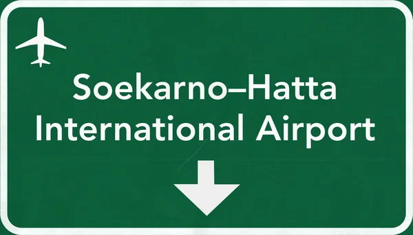 Airport Highway Sign — Stock Photo, Image