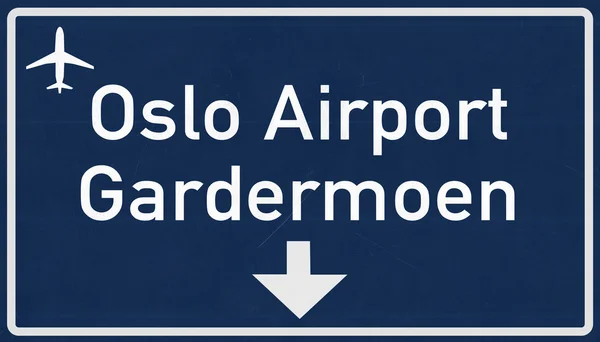 Havaalanı Otoban işareti — Stok fotoğraf