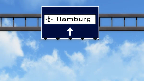 Helsinki Vantaa Airport Highway Road Sign — Stockfoto