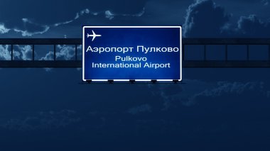 Saint Petersburg Pulkovo Rusya Havaalanı Otoban yol işaret, Zen