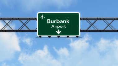 Burbank ABD Havaalanı Otoban işareti