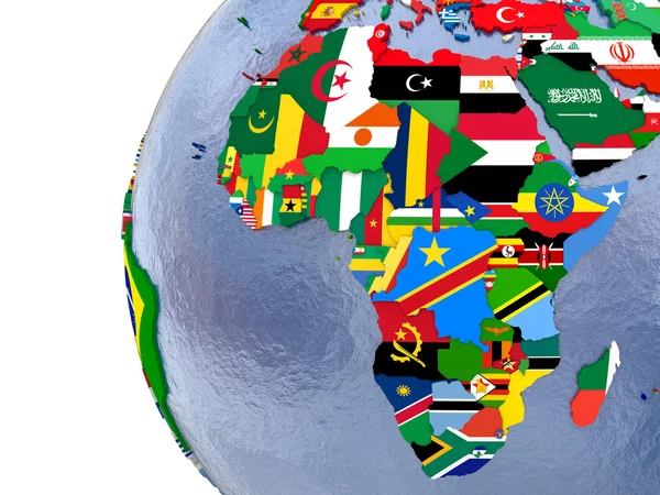 África Política mapa — Foto de Stock