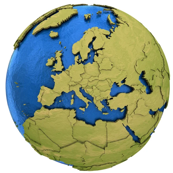 Continente europeo sulla Terra — Foto Stock