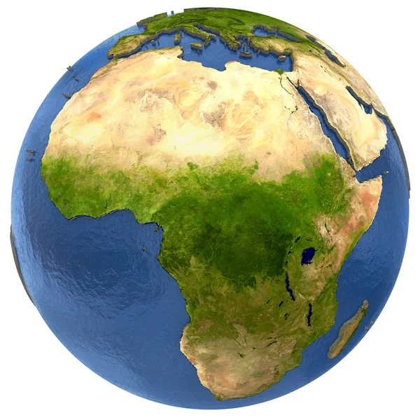 Afrikanska kontinenten på jorden — Stockfoto