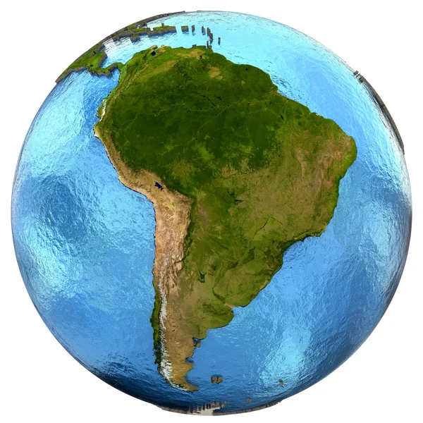 Continente sudamericano en la Tierra —  Fotos de Stock