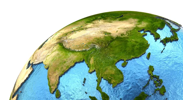 Asian continent on Earth — Stock Photo, Image