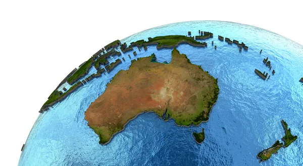 Australian continent on Earth — Stock Photo, Image