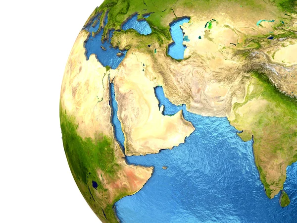 Regione del Medio Oriente sulla Terra — Foto Stock