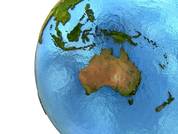 Австралийский континент на Земле — стоковое фото