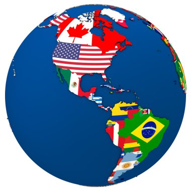 Siyasi Americas Haritası