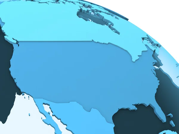 USA på genomskinlig jorden — Stockfoto