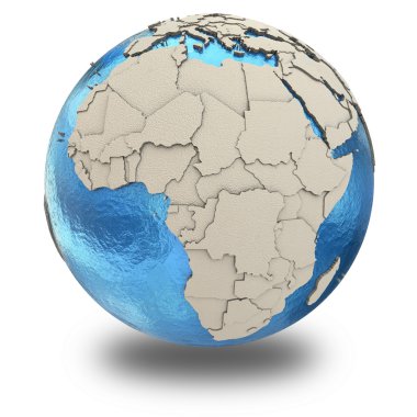 Afrika Dünya gezegeninin modeli