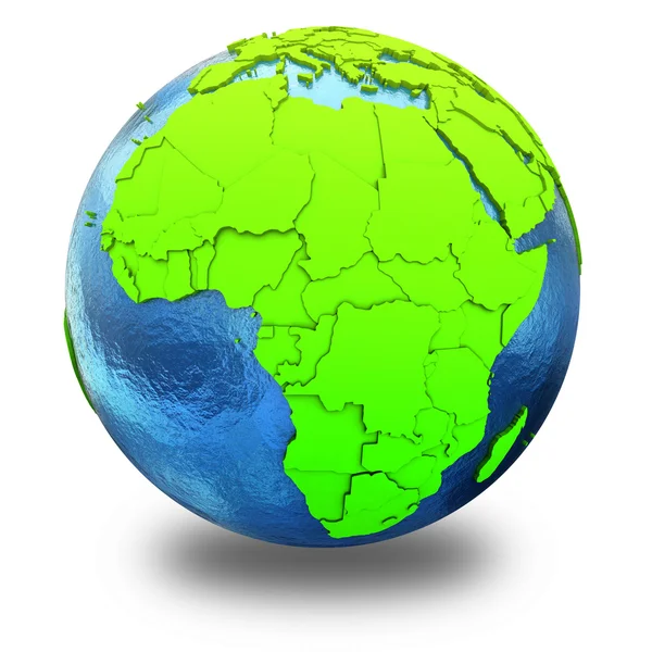 Africa on green Earth — Stok fotoğraf