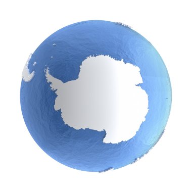 Antarktika gümüş yeryüzünde