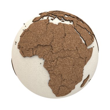 Afrika ışık dünya üzerinde