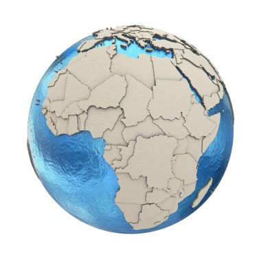 Afrika Dünya gezegeninin modeli