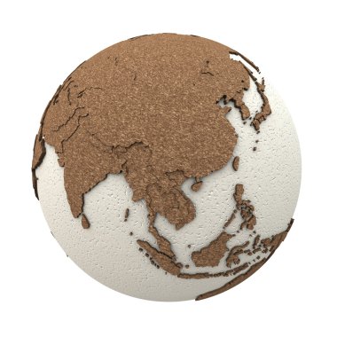 Güneydoğu Asya ışık dünya üzerinde