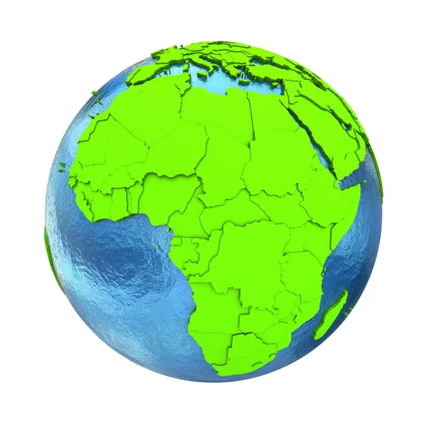 Αφρική στη πράσινη γη — Φωτογραφία Αρχείου