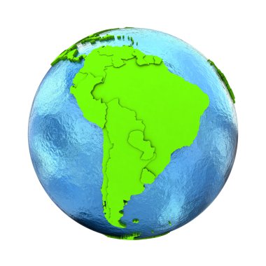 Güney Amerika yeryüzünde